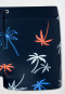 Swimming trunks recycled knitwear SPF40+ school sports palm trees multicolor - Aqua Teen Boys