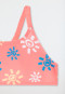 Bustier bikini recycled knitwear SPF40+ sun pink - aqua