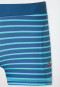 Swimming trunks recycled knitwear SPF40+ stripes aqua - Aqua
