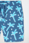Swim trunks woven fabric recycled SPF40+ palm trees air - Aqua