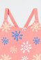 Knitwear recycled SPF40+ sun pink swimsuit - aqua