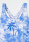 Swimsuit knitwear recycled SPF40+ school sports batik aquarium - Aqua