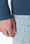 Deep Blue Long-Sleeved Pyjamas - Long Life Soft