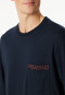 Sleep shirt long-sleeve midnight blue - Comfort Nightwear