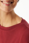 Pyjama long aloe vera fleurs rouge foncé - Selected premium