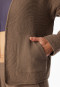 Jas jacquard zakken nougat - Mix+ Relax