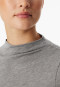 Shirt mit Rolli langarm grau-meliert - Premium Warming