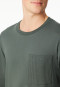 Long pyjamas with dark green cuffs - Modern Nightwear