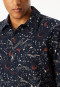 Pyjamas long flannel midnight blue print - X-Mas Family