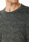 Pyjama lange interlock manchetten donkergroen patroon - Fine Interlock
