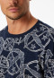 T-shirts à manches courtes imprimé bleu et blanc - SCHIESSER 150 Years