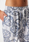 Hose lang Statement-Druck weiß-blau - SCHIESSER 150 Years