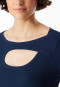 Langarmshirt Doppelripp Cutout admiral - SCHIESSER 150 Years