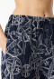 Lange broek statement print blauw - SCHIESSER 150 Years