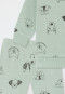 Babyanzug 2-teilig Sweatware Hunde oliv - Baby