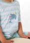 Pigiama corto onde delfino turchese - Kids Nightwear