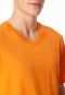 Shirt korte mouw v-hals oranje - Mix+ Relax