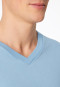 Shirt korte mouw V-hals pacific blue - Mix+ Relax
