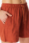 Korte geweven seersucker broek terracotta - Mix+ Relax