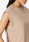 Korte mouw linnen shirt terracotta - Mix+ Relax
