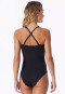 Soft Bra Body with Lace, Black - Unique Cotton