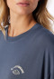 Long Pyjamas, Coffee, Blue-Grey - Casual Fashion