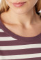 Long Pyjamas, Cocoa Brown Stripes - Casual Nightwear