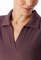 Camicia da notte a manica lunga, a costine sottili, termica, color cacao - selected! Premium Warming