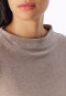 Long Pyjamas with Fine Ribs, Brown-Mottled - Selected! Premium Warming