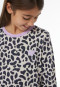 Nachthemd met lange mouwen en dierenprint, kleur marshmallow - Nightwear