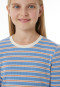 Schlafanzug lang Doppelripp Ringel air - Nightwear