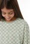 Long Pyjamas with Interlock Checking in Pastel Green - Nightwear