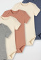 Body pour bébé côtelé brossé à manches courtes, lot de 5, multicolore - Bébé