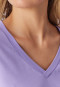 Long-Sleeve V-Neck Shirt in Soft Purple - Mix+ Relax