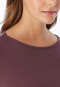 Long-sleeve shirt with Boat Neckline, cocoa brown - Mix+ Relax