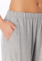 Langere flanele broek met visgraatpatroon, blauwgrijs gemêleerd - Mix+ Relax