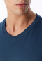 Schlafanzug kurz Karos deep blue - Casual Essentials