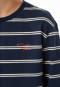Pyjama long bleu nuit rayé - Nightwear