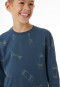 Schlafanzug lang Bündchen Skateboards deep blue - Nightwear