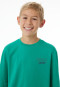 Schlafanzug lang Jersey Webware Karos jade - Nightwear
