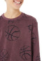 Schlafanzug lang Frottee Bündchen Basketball nachtblau - Teens Nightwear