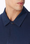Poloshirt met lange mouwen, deep sea blue - Mix+ Relax