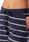 Pantalon court rayé de bleu foncé - Mix+Relax