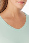 Shirt met lange mouwen en v-hals, kleur matcha latte - Mix+ Relax