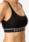 Bustier Doppelripp schwarz - Pure Rib