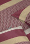 Parure de lit 2 pièces en satin à rayures bordeaux - SCHIESSER Home