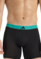 Boxer aderenti lungo 3-pack Nero/Petrolio - ADIDAS