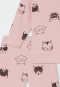 Tuta bambino 2 pezzi felpata gatti rosé - Bambino