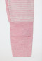 Baby onesie long bamboo vario button placket stripes flower pink - Natural Love