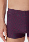 Retro swim shorts knitwear zip pocket red patterned - Marineland